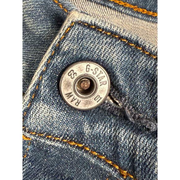 G Star Raw 5620 3D Slim Denim Button Fly Jeans Y2K Vintage Pants Blue Mens 32x30 - Picture 6 of 10
